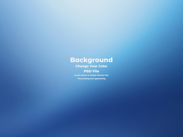 PSD Abstract blauer Gradient-Hintergrund leere blaue Textur