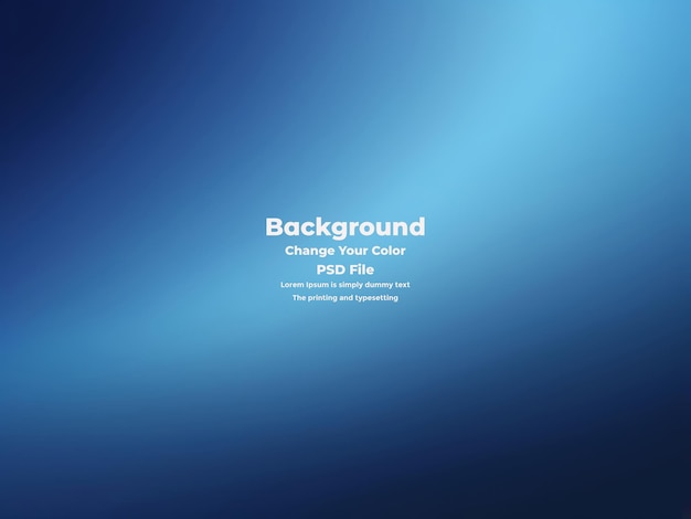 PSD Abstract blauer Gradient-Hintergrund leere blaue Textur