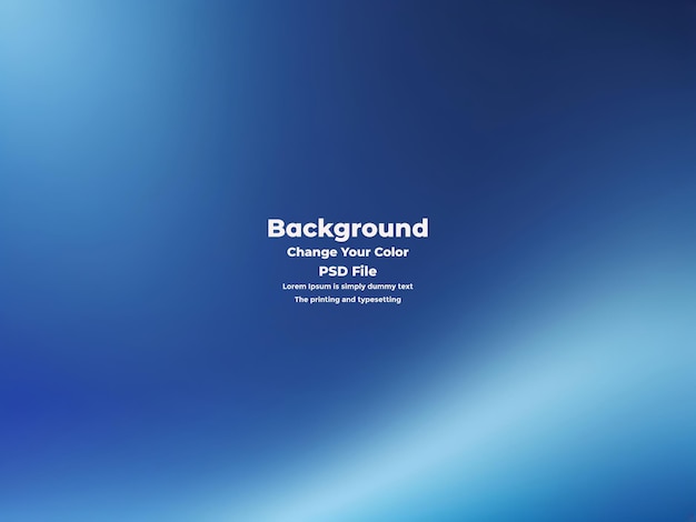 PSD Abstract blauer Gradient-Hintergrund leere blaue Textur