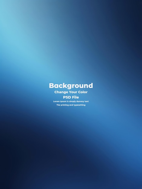 PSD Abstract blauer Gradient-Hintergrund leere blaue Textur