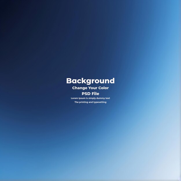 PSD Abstract blauer Gradient-Hintergrund leere blaue Textur