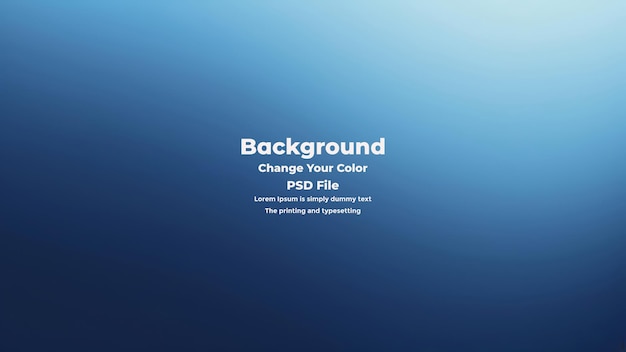 PSD Abstract blauer Gradient-Hintergrund leere blaue Textur