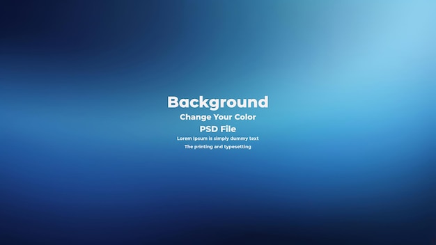 PSD Abstract blauer Gradient-Hintergrund leere blaue Textur