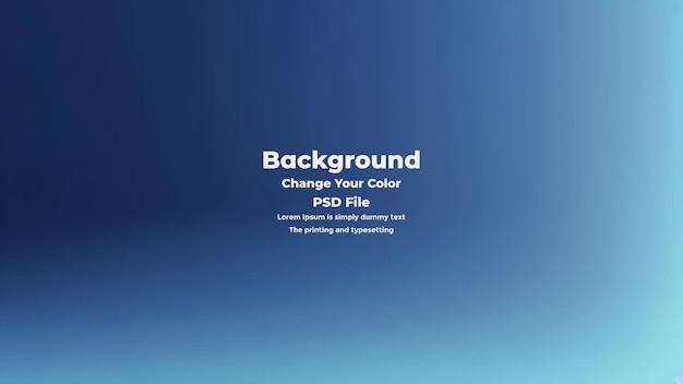 PSD Abstract blauer Gradient-Hintergrund leere blaue Textur
