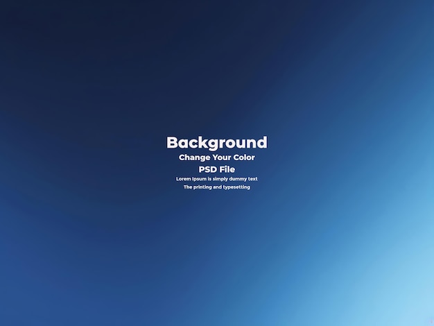 PSD Abstract blauer Gradient-Hintergrund leere blaue Textur