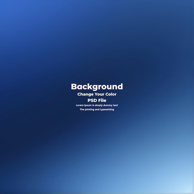 PSD Abstract blauer Gradient-Hintergrund leere blaue Textur