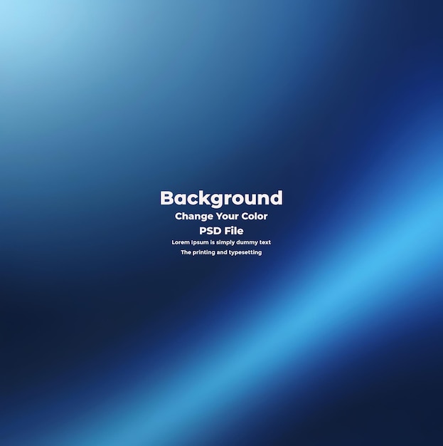 PSD Abstract blauer Gradient-Hintergrund leere blaue Textur
