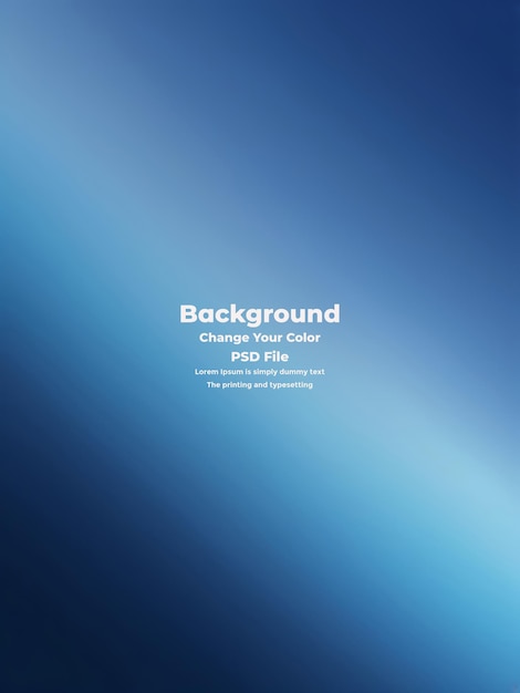 PSD Abstract blauer Gradient-Hintergrund leere blaue Textur