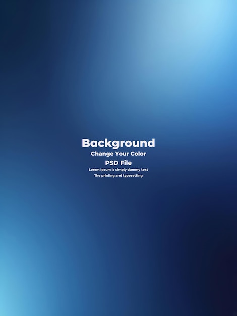 PSD Abstract blauer Gradient-Hintergrund leere blaue Textur
