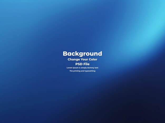 PSD Abstract blauer Gradient-Hintergrund leere blaue Textur