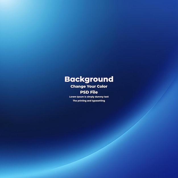 PSD Abstract blauer Gradient-Hintergrund leere blaue Textur