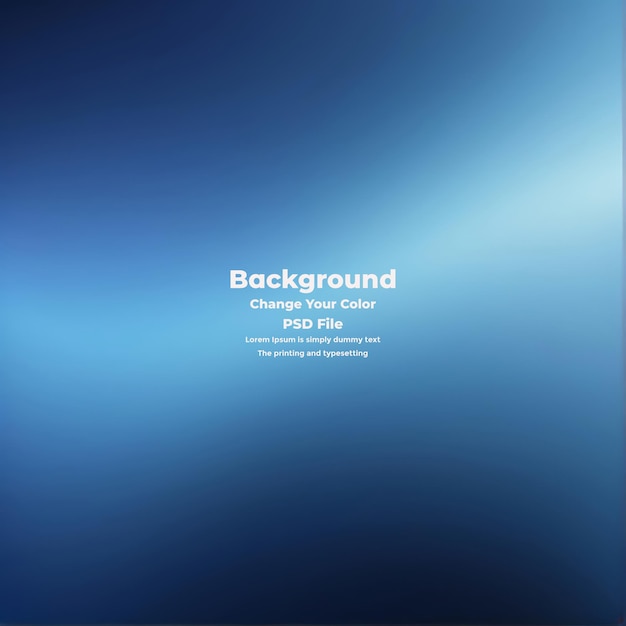PSD Abstract blauer Gradient-Hintergrund leere blaue Textur