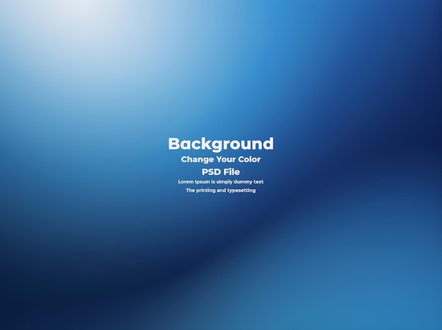 PSD Abstract blauer Gradient-Hintergrund leere blaue Textur