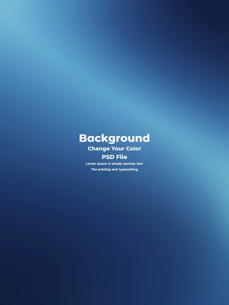 PSD Abstract blauer Gradient-Hintergrund leere blaue Textur