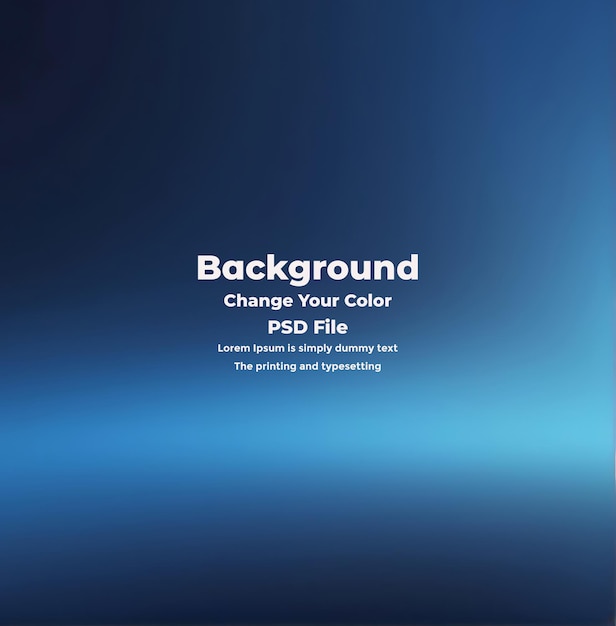 PSD Abstract blauer Gradient-Hintergrund leere blaue Textur