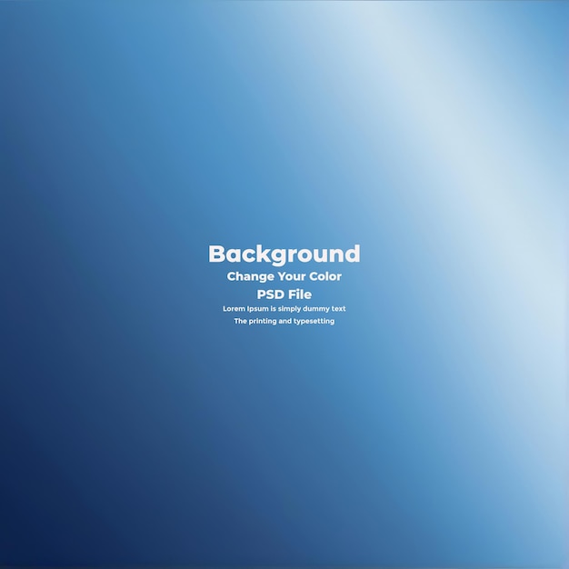 PSD Abstract blauer Gradient-Hintergrund leere blaue Textur