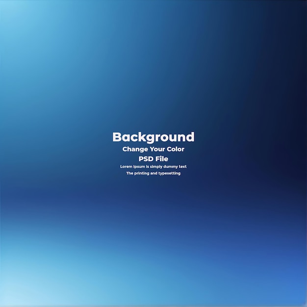 PSD Abstract blauer Gradient-Hintergrund leere blaue Textur