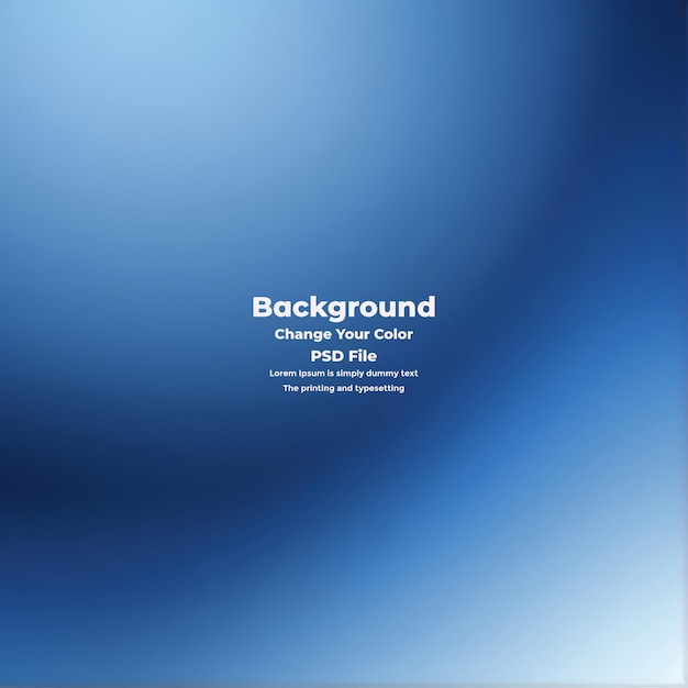 PSD Abstract blauer Gradient-Hintergrund leere blaue Textur