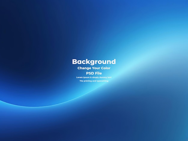 PSD Abstract blauer Gradient-Hintergrund leere blaue Textur