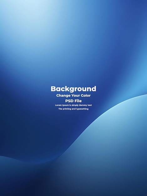 PSD Abstract blauer Gradient-Hintergrund leere blaue Textur