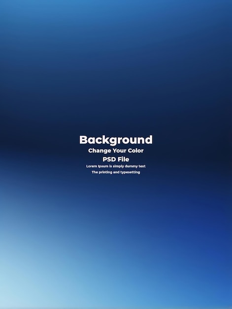 PSD Abstract blauer Gradient-Hintergrund leere blaue Textur