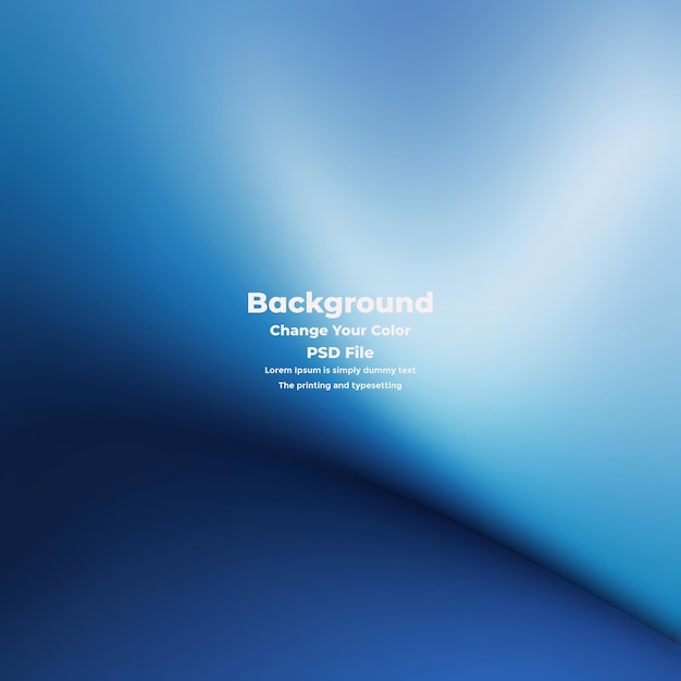 PSD Abstract blauer Gradient-Hintergrund leere blaue Textur
