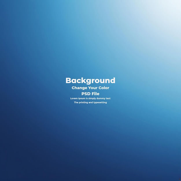 PSD Abstract blauer Gradient-Hintergrund leere blaue Textur
