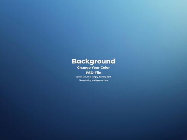 PSD Abstract blauer Gradient-Hintergrund leere blaue Textur