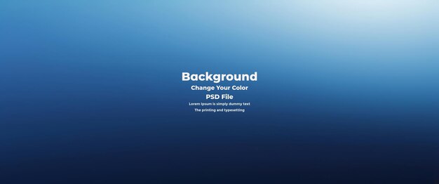 PSD Abstract blauer Gradient-Hintergrund leere blaue Textur