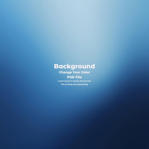 PSD Abstract blauer Gradient-Hintergrund leere blaue Textur