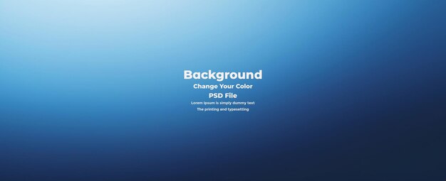 PSD Abstract blauer Gradient-Hintergrund leere blaue Textur