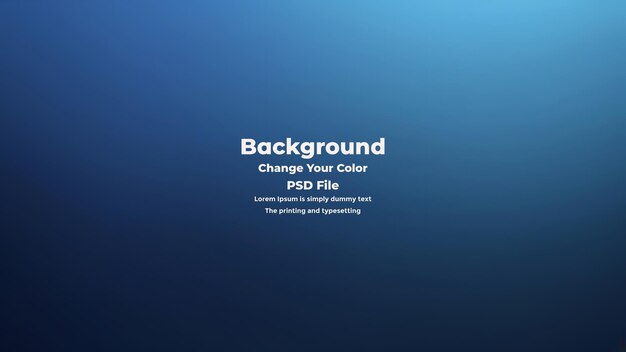 PSD Abstract blauer Gradient-Hintergrund leere blaue Textur