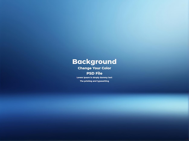 PSD Abstract blauer Gradient-Hintergrund leere blaue Textur