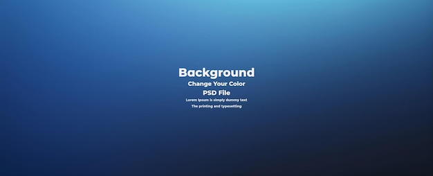 PSD Abstract blauer Gradient-Hintergrund leere blaue Textur