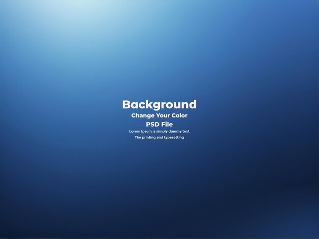 PSD Abstract blauer Gradient-Hintergrund leere blaue Textur