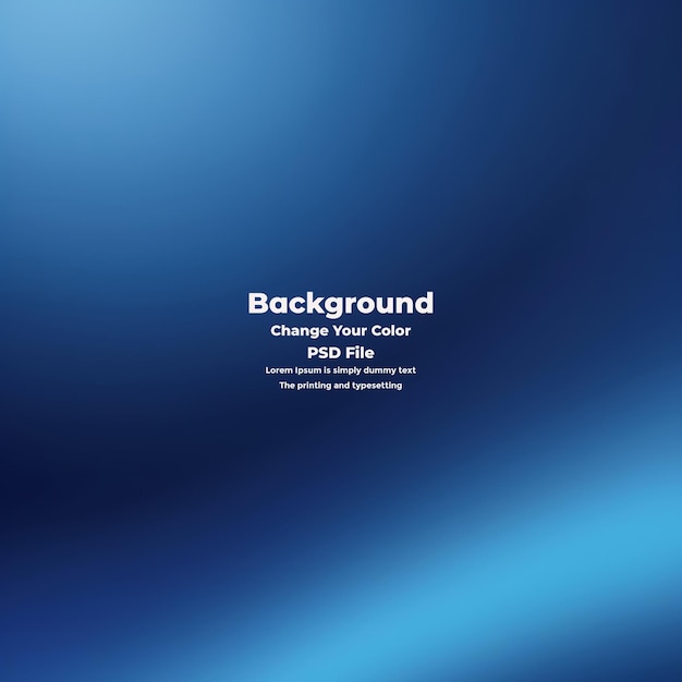 PSD Abstract blauer Gradient-Hintergrund leere blaue Textur
