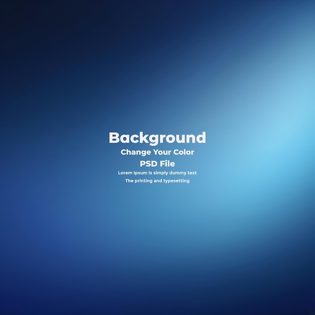 PSD Abstract blauer Gradient-Hintergrund leere blaue Textur