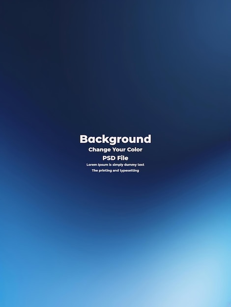 PSD Abstract blauer Gradient-Hintergrund leere blaue Textur