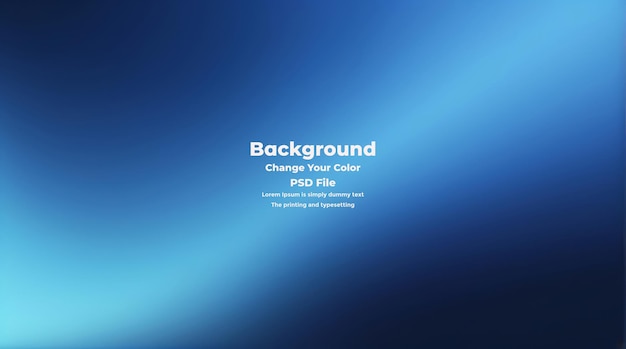 PSD Abstract blauer Gradient-Hintergrund leere blaue Textur