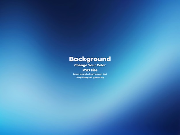 PSD Abstract blauer Gradient-Hintergrund leere blaue Textur