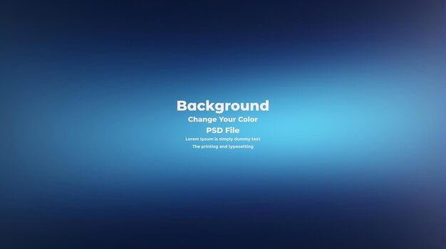 PSD Abstract blauer Gradient-Hintergrund leere blaue Textur