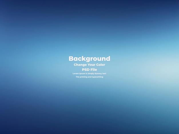 PSD Abstract blauer Gradient-Hintergrund leere blaue Textur