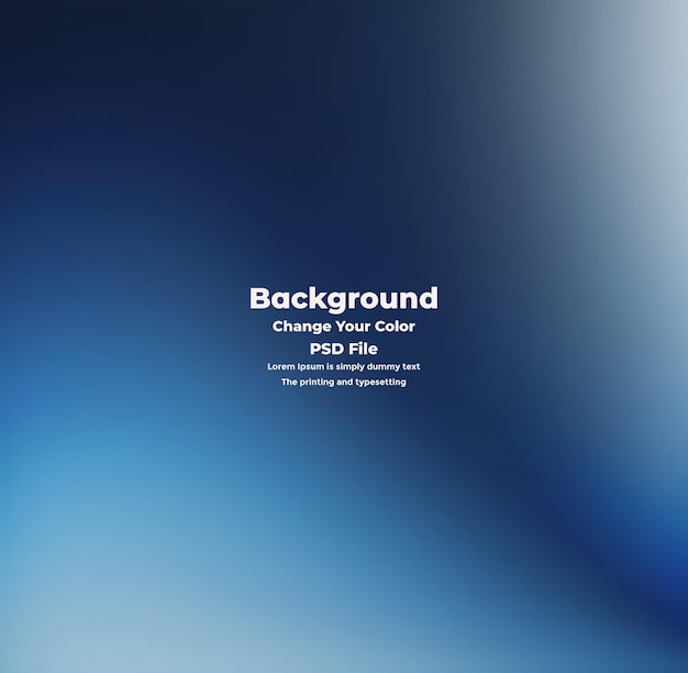 PSD Abstract blauer Gradient-Hintergrund leere blaue Textur