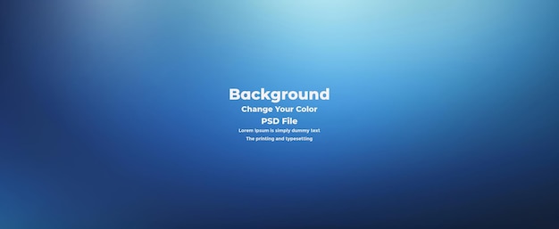 PSD Abstract blauer Gradient-Hintergrund leere blaue Textur