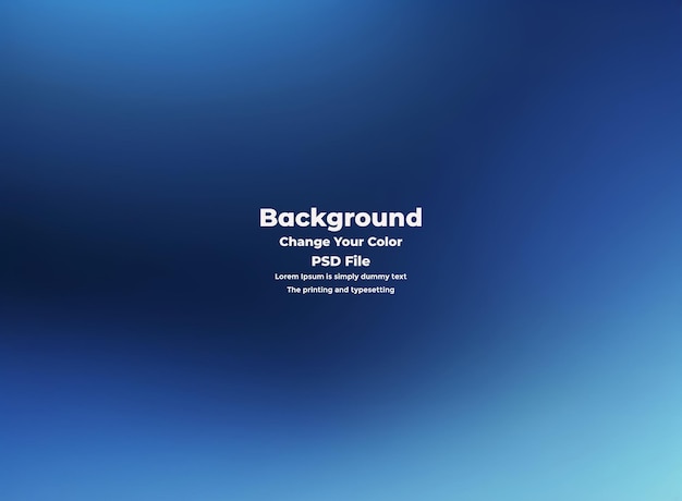 PSD Abstract blauer Gradient-Hintergrund leere blaue Textur