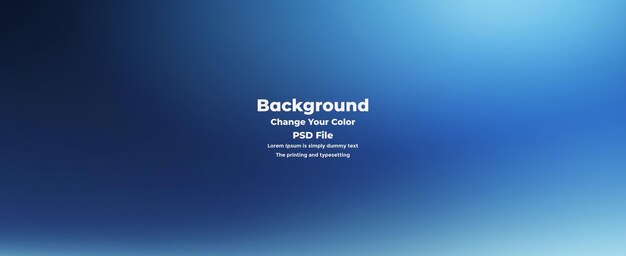 PSD Abstract blauer Gradient-Hintergrund leere blaue Textur