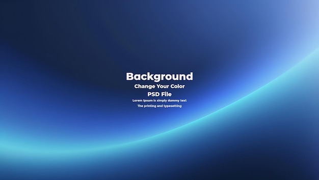 PSD Abstract blauer Gradient-Hintergrund leere blaue Textur