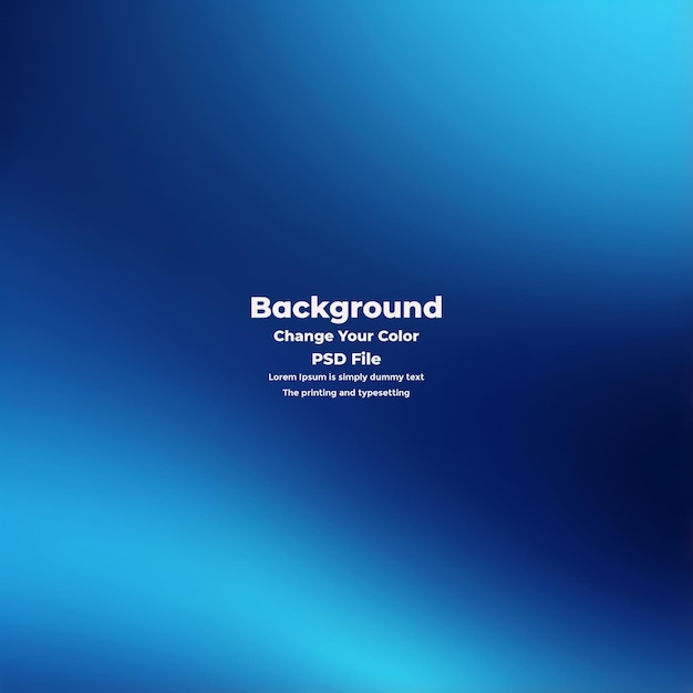 PSD Abstract blauer Gradient-Hintergrund leere blaue Textur