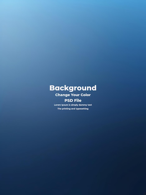 PSD Abstract blauer Gradient-Hintergrund leere blaue Textur