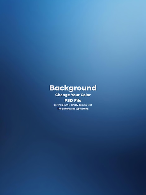 PSD Abstract blauer Gradient-Hintergrund leere blaue Textur
